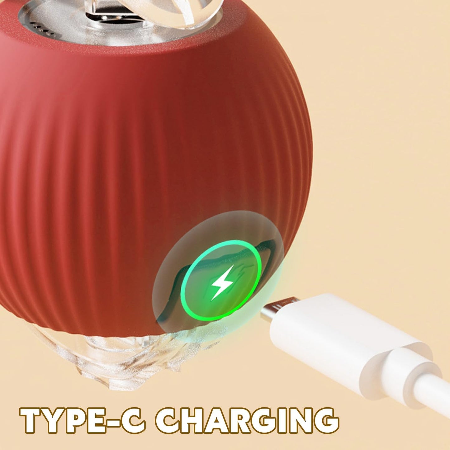 π±πΆ 2025 Interactive Pet Ball: 360Β° Auto-Roll, Fast-Moving β Super Fun!