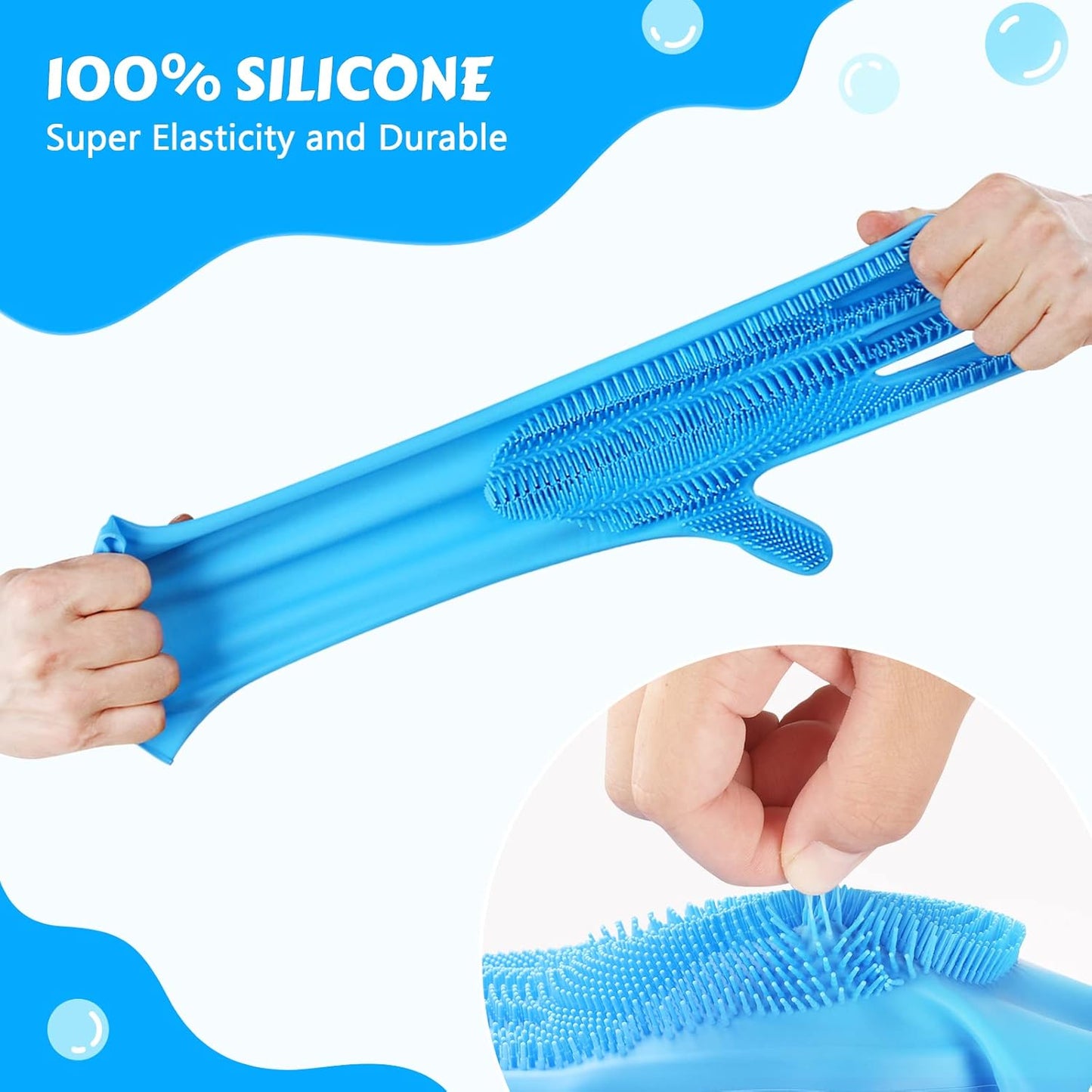 πΎ Pet Grooming Gloves: Heat-Resistant, Silicone 5-Finger β Wash/Bathe/Massage!