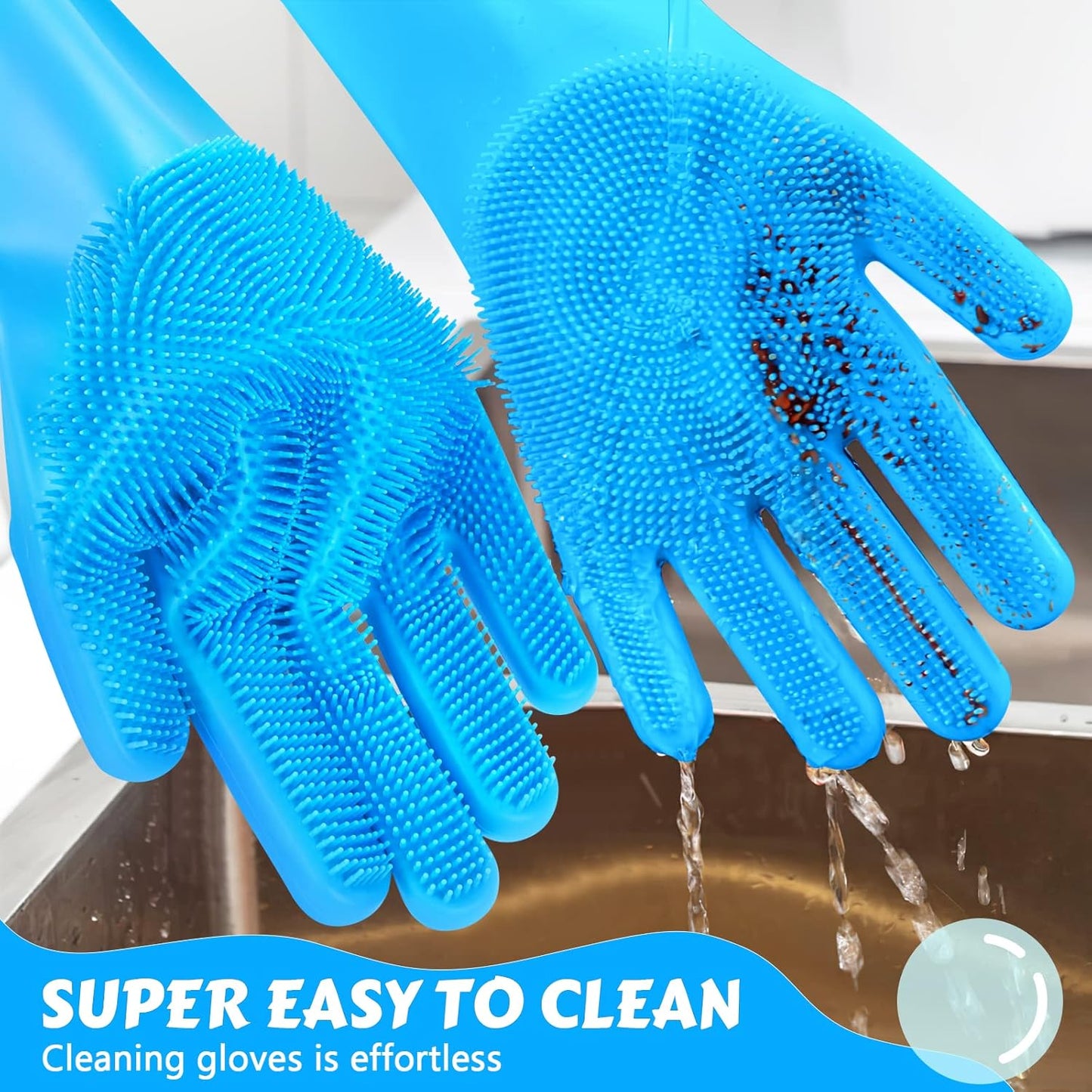 πΎ Pet Grooming Gloves: Heat-Resistant, Silicone 5-Finger β Wash/Bathe/Massage!