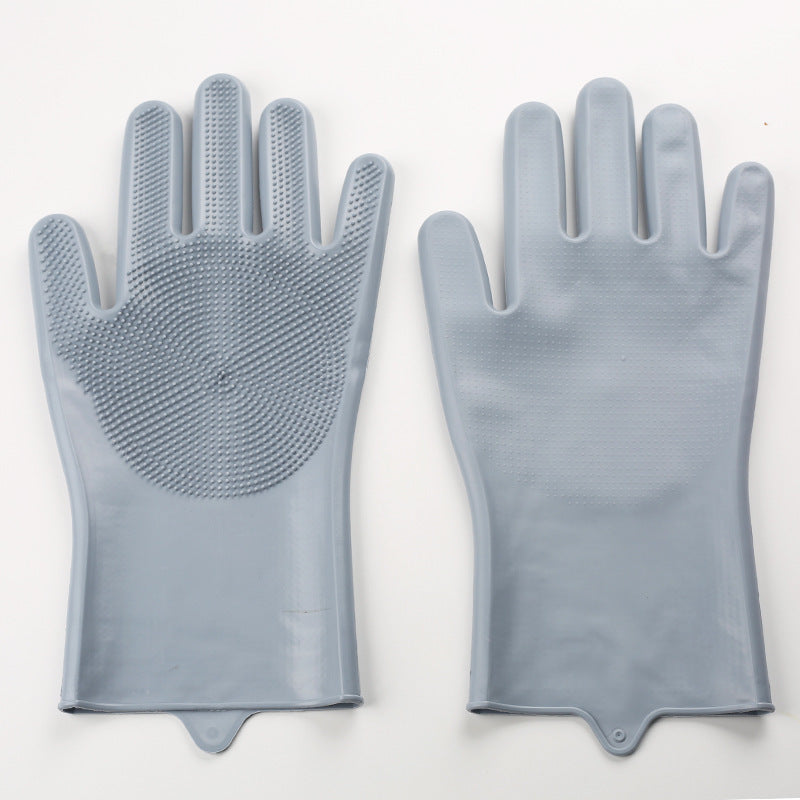 πΎ Pet Grooming Gloves: Heat-Resistant, Silicone 5-Finger β Wash/Bathe/Massage!