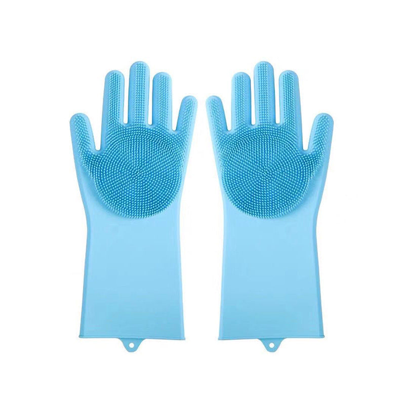 πΎ Pet Grooming Gloves: Heat-Resistant, Silicone 5-Finger β Wash/Bathe/Massage!