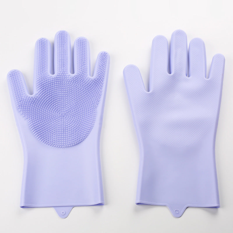πΎ Pet Grooming Gloves: Heat-Resistant, Silicone 5-Finger β Wash/Bathe/Massage!