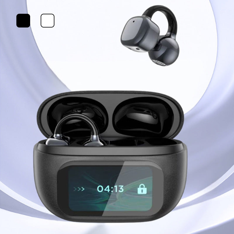 ??2025 HOT SALE????Ear Clip-on Smart Color Screen Intelligent Translation Headset??