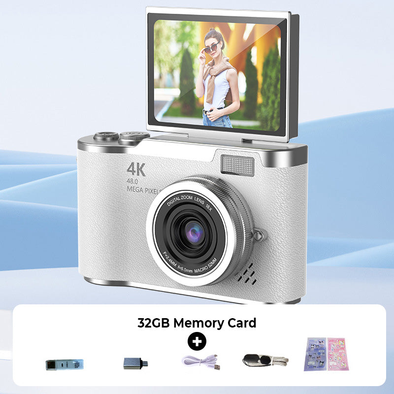 ??4K HD Flip-Screen Digital Camera??