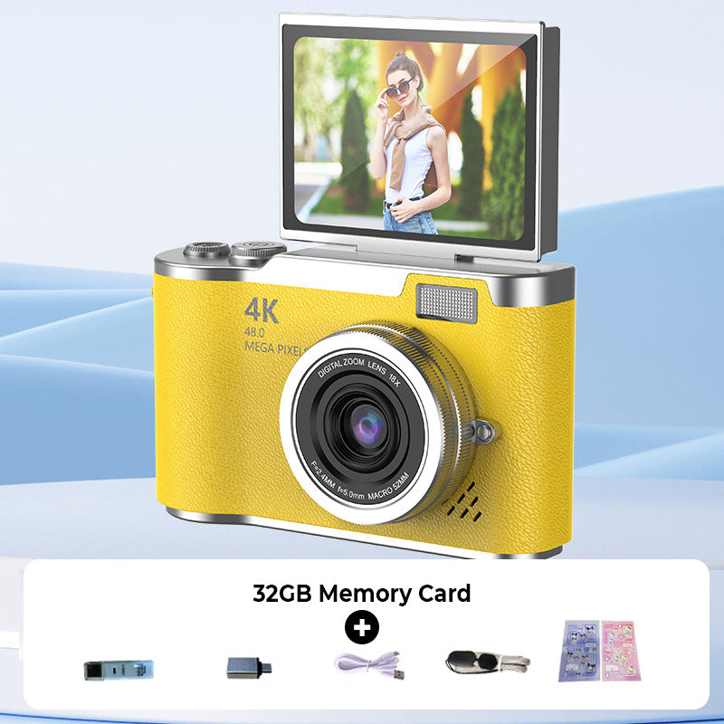??4K HD Flip-Screen Digital Camera??