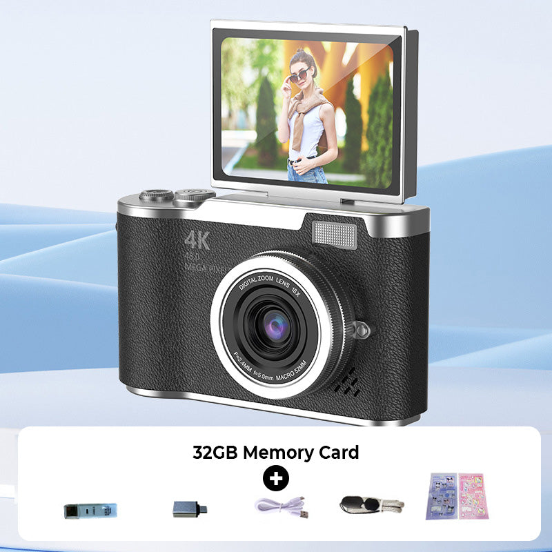 ??4K HD Flip-Screen Digital Camera??