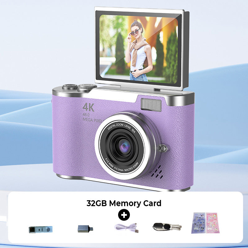 ??4K HD Flip-Screen Digital Camera??