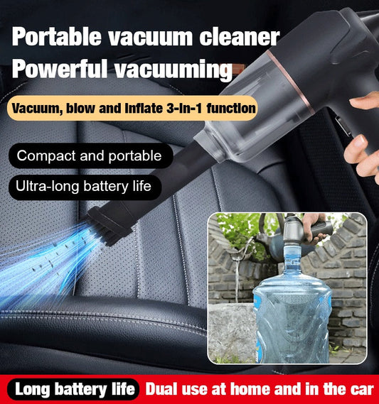 ??Blow, Vacuum and Inflate all-in-one Cordless Vacuum Cleaner for Home and Car