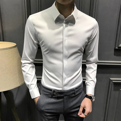 ??Men's Wrinkle-Free Button-Down Shirt