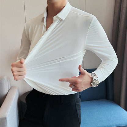 ??Men's Wrinkle-Free Button-Down Shirt