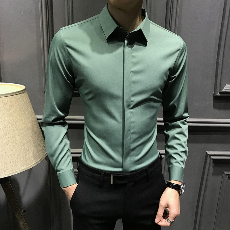 ??Men's Wrinkle-Free Button-Down Shirt