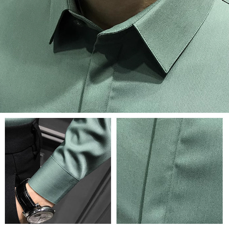 ??Men's Wrinkle-Free Button-Down Shirt