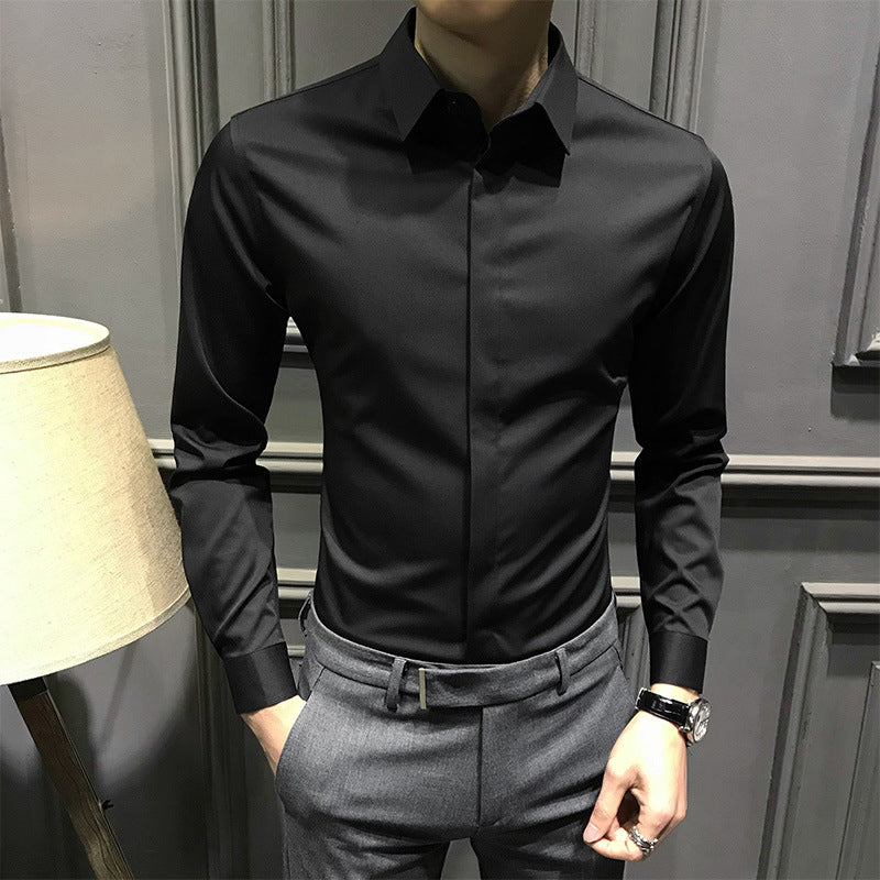 ??Men's Wrinkle-Free Button-Down Shirt