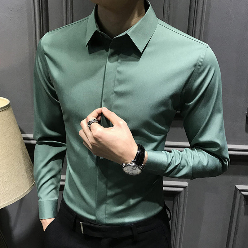 ??Men's Wrinkle-Free Button-Down Shirt
