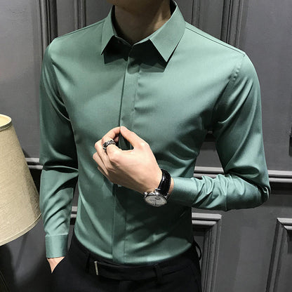 ??Men's Wrinkle-Free Button-Down Shirt