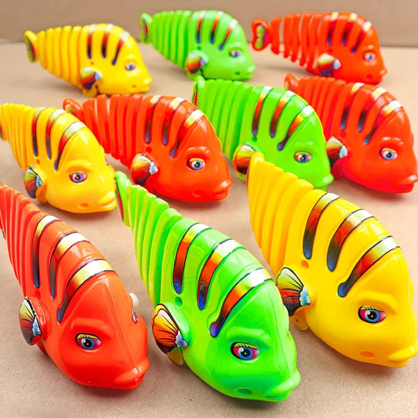 Christmas Promotion 40% OFF Plastic Wind-Up Wiggle Fish Toys