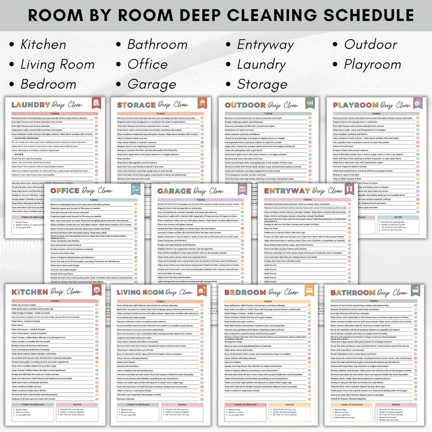 ADHD Cleaning & Organizing Toolkit - Chore Planner