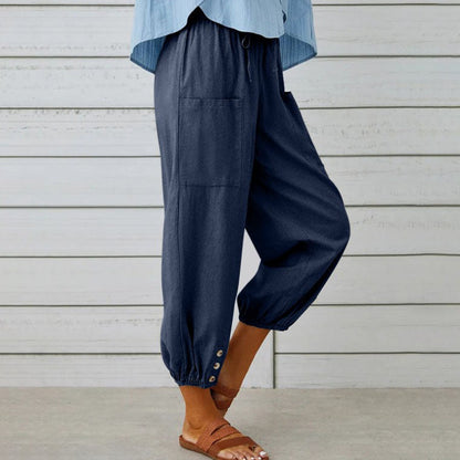 🌈Women's Loose Straight-leg Cotton Linen Pants🌸Buy 2 get 10% Off Extra Auto & Free Shipping🌸