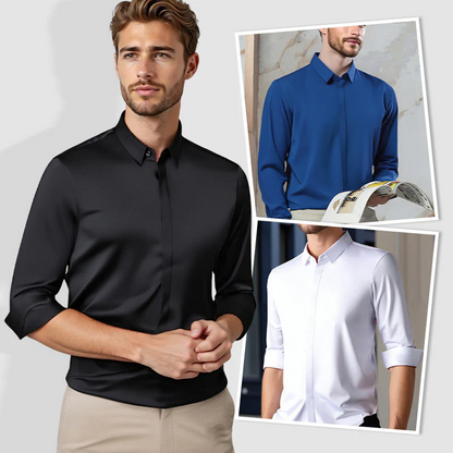 ??Men's Wrinkle-Free Button-Down Shirt