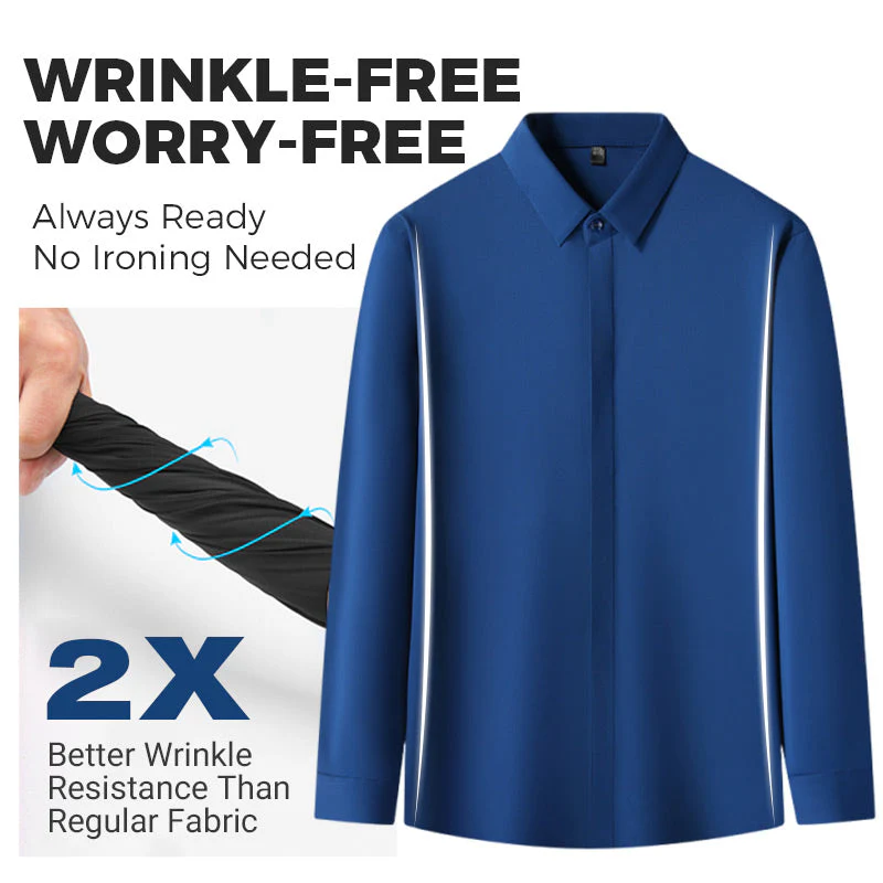 ??Men's Wrinkle-Free Button-Down Shirt