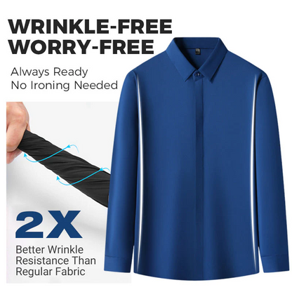 ??Men's Wrinkle-Free Button-Down Shirt