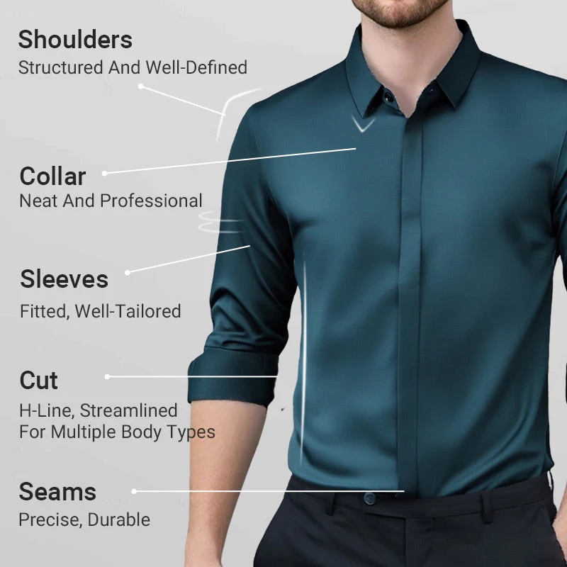 ??Men's Wrinkle-Free Button-Down Shirt