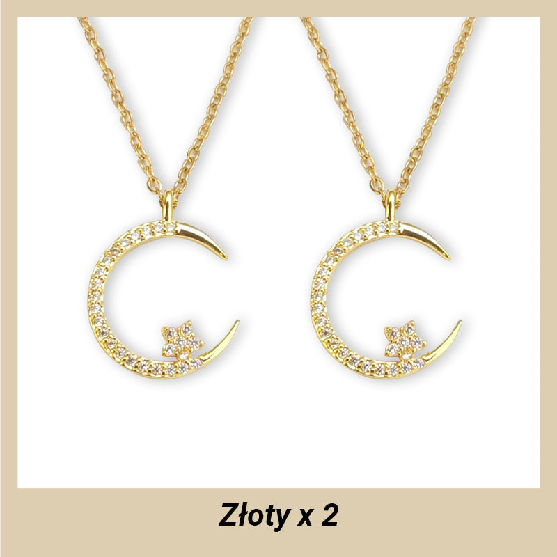 ??Bright Night: Moon Star Necklace