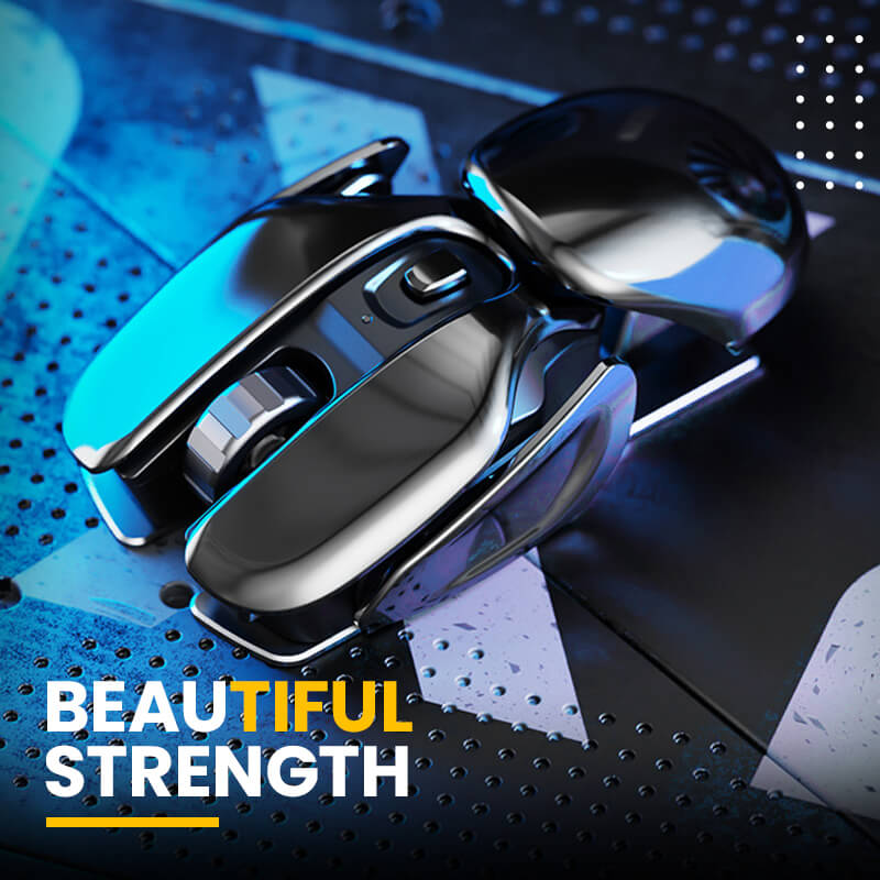 ?2023 New Hot Sale 50% Off?Wireless Ergonomics Metal Mouse