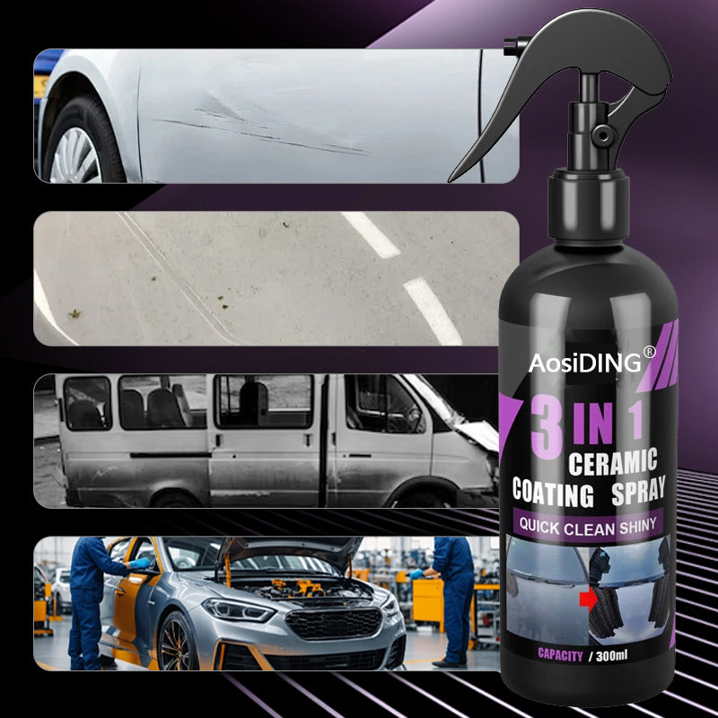 🚘✨3-in-1 Automotive Ceramic Coating Spray