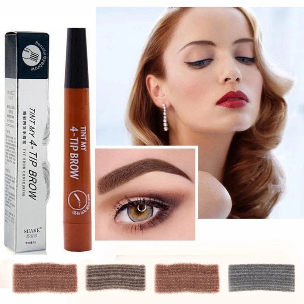 Waterproof 4 Points Long Lasting Eyebrow Pen - BUY 1 GET 1 FREE