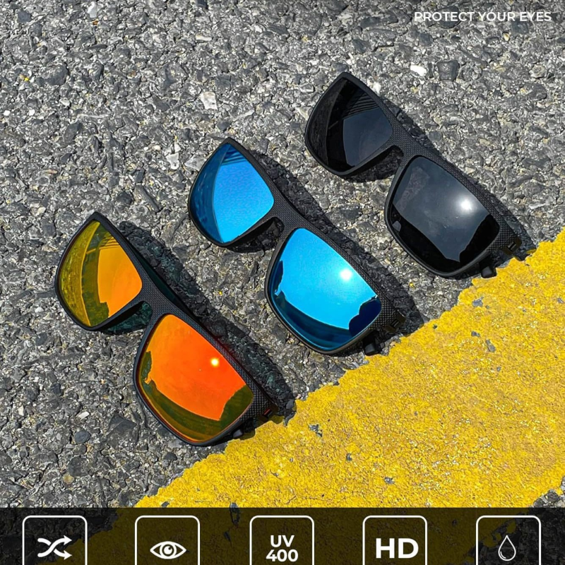 Polarized Sunglasses for Men, Lightweight Sun Glasses with UV Protection for Driving Fishing Golf