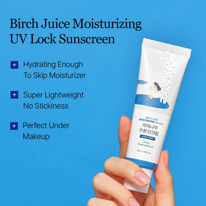 Birch Juice Moisturizing UV LOCK SPF 45 50% OFF! Birch Tree Sunscreen & Primer