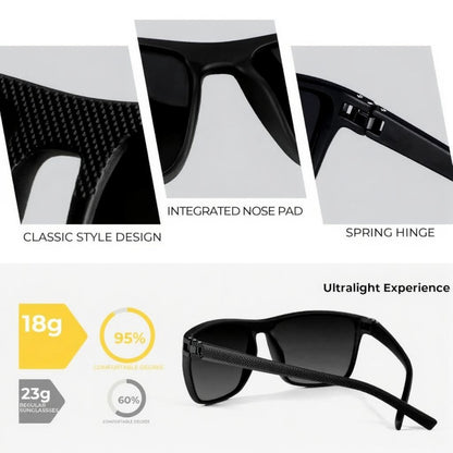Polarized Sunglasses for Men, Lightweight Sun Glasses with UV Protection for Driving Fishing Golf