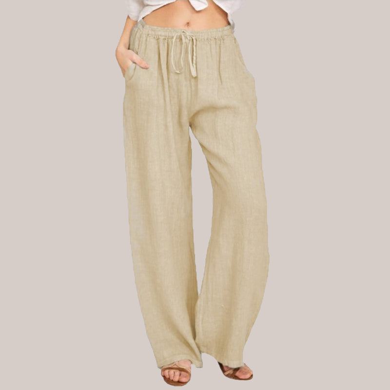 🔥Women's Summer Linen Cotton Wide Leg Pants