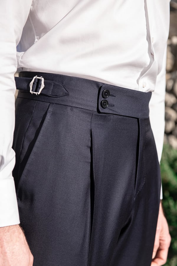 ??Men's Solid Color Straight Casual Trousers