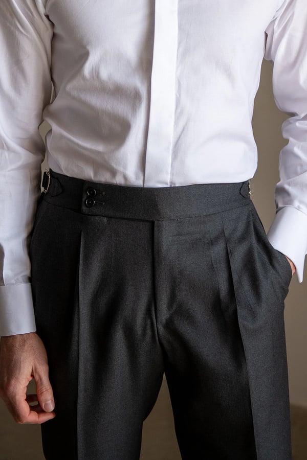 ??Men's Solid Color Straight Casual Trousers