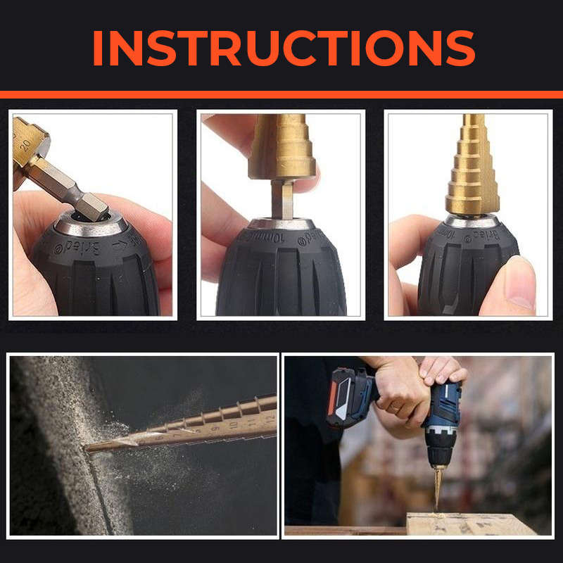 Titanium Plating Drill Bit Set¨6pcs