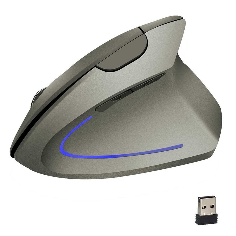 🖱️✨Wireless USB Rechargeable Ergonomic Vertical Optical Mouse